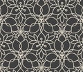 Seamless linear flower pattern