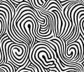 A seamless linear pattern featuring hearts