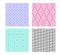 Seamless linear pattern in modern Korean style