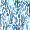 Seamless linear waves pattern Royalty Free Stock Photo