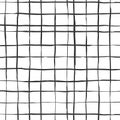 Seamless lined pattern. Vector hand drawn ink lines. Checkered pattern