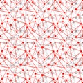 Seamless links red dots pattern texture