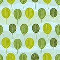 Seamless Little Trees Pattern