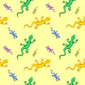 Seamless lizard pattern