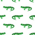 Seamless lizards pattern