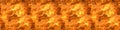 Seamless long banner, Fire flame texture. Blaze flames background Royalty Free Stock Photo