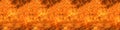 Seamless long banner, Fire flame texture. Blaze flames background Royalty Free Stock Photo