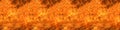 Seamless long banner, Fire flame texture. Blaze flames background Royalty Free Stock Photo