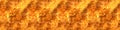 Seamless long banner, Fire flame texture. Blaze flames background Royalty Free Stock Photo