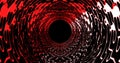 Seamless loop sci-fi futuristic enegry VJ tunnel in red tones.