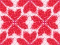 Seamless love pattern of geometric heart Royalty Free Stock Photo