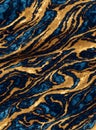 Seamless Luxurious Blue and Gold Marble Texture for Elegant Design