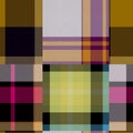 Seamless madras patchwork plaid cotton pattern. Tileable quilting fabric effect linen check background.