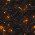 Seamless magma or lava texture Royalty Free Stock Photo