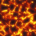 Seamless magma or lava texture, melting flow. Red hot molten lava flow Royalty Free Stock Photo