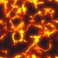 Seamless magma or lava texture, melting flow. Red hot molten lava flow Royalty Free Stock Photo