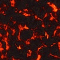 Seamless magma or lava texture, melting flow. Red hot molten lava flow Royalty Free Stock Photo