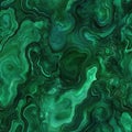 seamless malachite texture with flowing green pattern Royalty Free Stock Photo