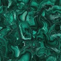 seamless malachite texture with flowing green pattern Royalty Free Stock Photo