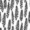 Seamless with Malt. Beer Pattern. Isolated On a White Background Realistic Doodle Cartoon Style Hand Drawn Sketch Vector