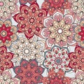 Seamless mandala pattern Royalty Free Stock Photo