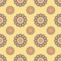 Seamless mandala pattern. Vintage elements in oriental style. Te