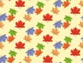 Seamless maple leaf