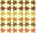 Seamless maple leaf pattern. For fabric, wallpaper. Royalty Free Stock Photo