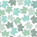 Seamless maple pattern