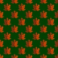 Seamless Maple Leaf Pattern vector illustration bright Royalty Free Stock Photo