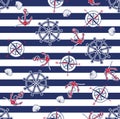 Seamless marine pattern