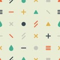 Seamless mathematic symbols background. Vector illustration decorative design Royalty Free Stock Photo