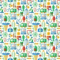 Seamless medical background Royalty Free Stock Photo