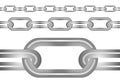 Seamless metal chain