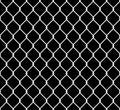 Seamless metal chain link fence. Wire vector fence pattern texture background Royalty Free Stock Photo