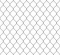 Seamless metal chain link fence. Wire vector fence pattern texture background Royalty Free Stock Photo