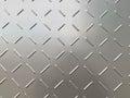 Seamless metal floor plate with diamond pattern, anti slip stainless steel sheet and plate, ribbed metal sheet, silver metal grip Royalty Free Stock Photo