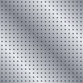Seamless metal peg board dot texture pattern