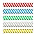 Seamless metallic stripped bars in several bright colors.