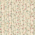 Seamless Micro Floral Pattern Features Tiny Flowers in Modern Pastel Tones Suitable for Contemporary Fabric Design and Royalty Free Stock Photo