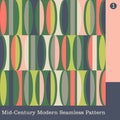 Seamless mid century modern vector pattern