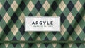 Seamless Military Argyle Pattern. Traditional Rhombus Texture. Fashionable Fabric. Textile Background Royalty Free Stock Photo