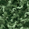 Seamless military camouflage pattern. Green camouflage fabric. Masking background tiles Royalty Free Stock Photo