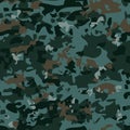 Seamless military camouflage pattern. Royalty Free Stock Photo
