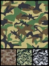 Seamless Military Camouflage Patterns