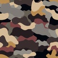 Seamless military camouflage texture. Royalty Free Stock Photo