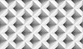 3d rendering. seamless minimalist diagonal white square grid pattern design art wall background