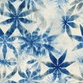 Seamless miura shibori indigo tie dye background, AI generative