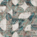 Mixed media collage aged seamless pattern swatch