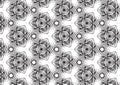 Seamless Modern Black Shell Pattern Royalty Free Stock Photo